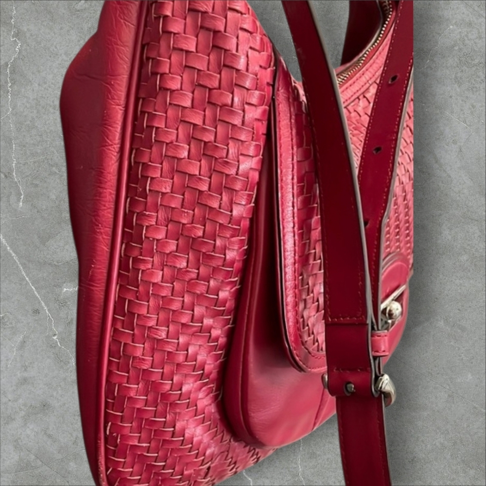 Coach Kristin Woven Leather Hobo - Picture 4 of 10